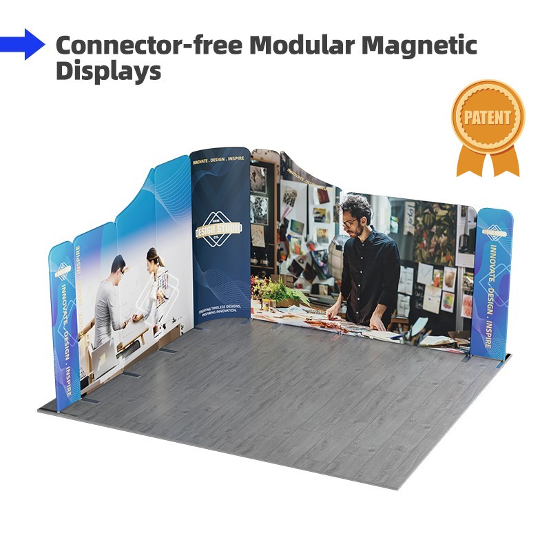 Magnetic Display Rack Easy-to-Install Magnetic Modular Displays | Custom Trade Show Solutions